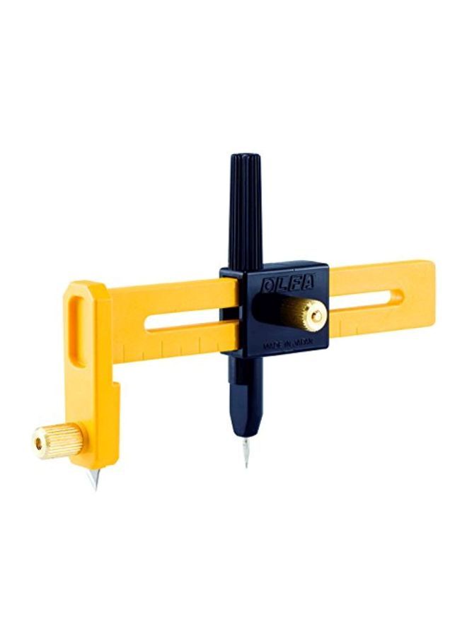 NIBEMINENT Compass Circle Cutter Yellow/Blue/Silver - Image 1