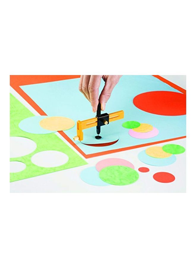 NIBEMINENT Compass Circle Cutter Yellow/Blue/Silver - Image 2