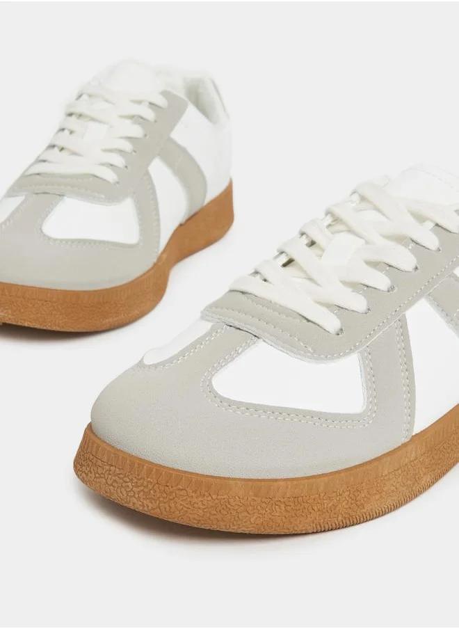 Styli Colorblock Lace Up Sneakers