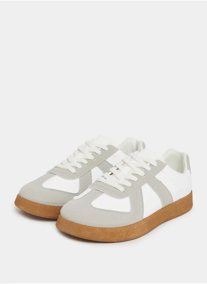 Styli Colorblock Lace Up Sneakers