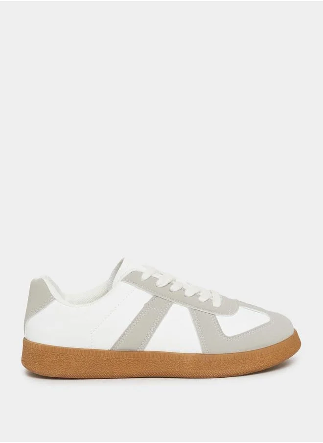 Styli Colorblock Lace Up Sneakers