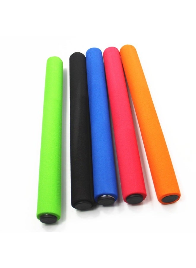 Relay Stick Special Relay Stick For Track And Field Competition Kindergarten Children's Stick Plastic Stick Toy Gymnastics Stick Gymnastics Stick-Color:4 Sponge Cover Baton (random Color)  - Image 1