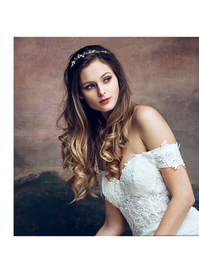 Didder - Idder Bridal Headpiece For Wedding Silver Bridal Headband Rhinestone Wedding Headpiece For Bridal Crystal Wedding Headband Hair Accessories For Brides Women Wedding Jewelry For Bride Bridesmaids - Image 1
