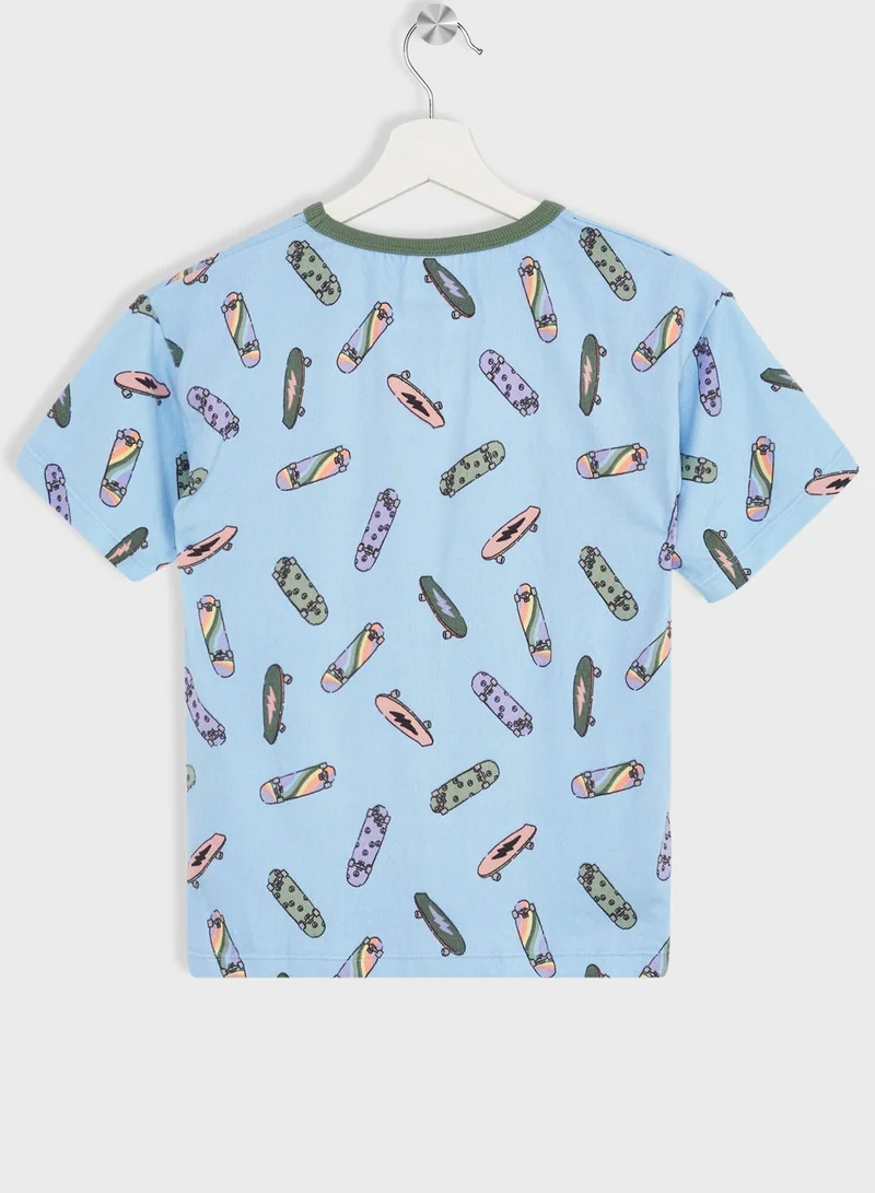 Cotton On Kids Skateboard Pyjama Set
