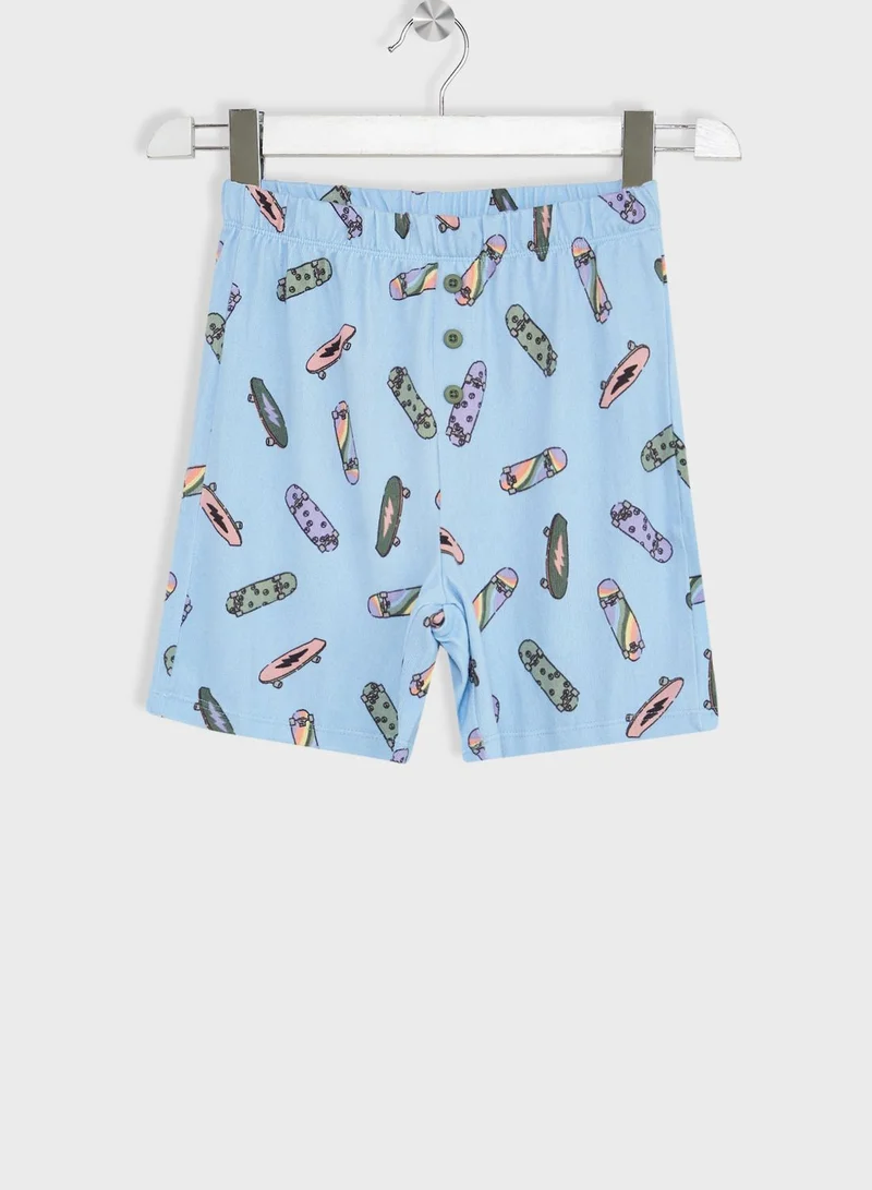 Cotton On Kids Skateboard Pyjama Set