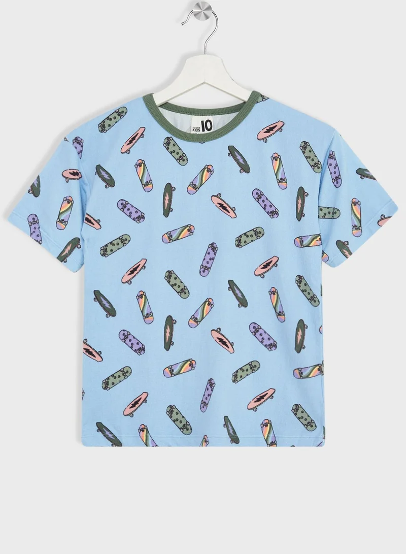 Cotton On Kids Skateboard Pyjama Set