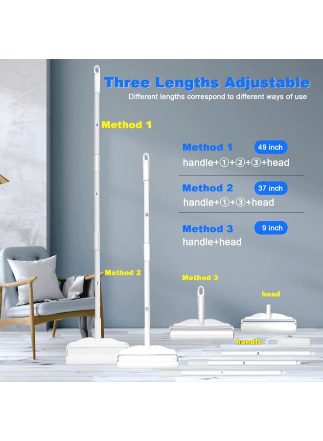 ローラー كبير لتنظيف الأرضيات من الشعر والأوساخ، 9.5 بوصة، لشفط شعر الحيوانات الأليفة، لاصق للغاية، مزيل شعر القطط والكلاب، مزيل للشعر العالق من الأرائك والسجاد مع 4 علب تعبئة - Image 5