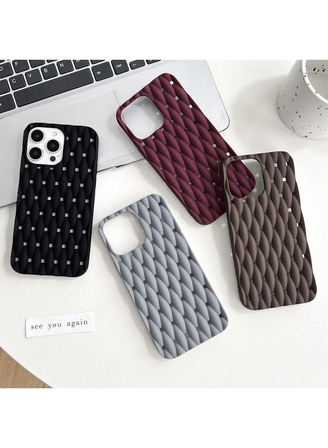 اس-توب جراب لهاتف iPhone 14 Weave Cooling بلون سادة من مادة TPU - Image 4