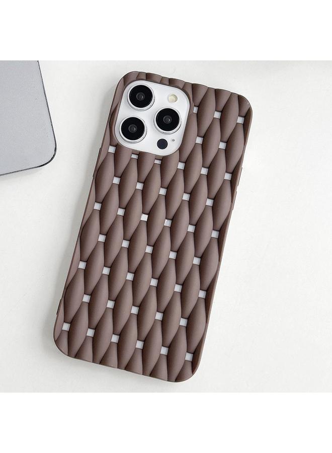 اس-توب جراب لهاتف iPhone 14 Weave Cooling بلون سادة من مادة TPU - Image 2