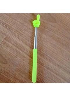Generic Kids Reading Pointer Adjustable Stainless Steel Yellow telescopic learning finger stick 