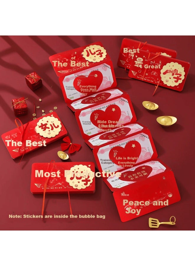 Langjie Creative Latest Year Of The Horse Foldable Red Envelope Lucky Money Packet New Year Money Bag