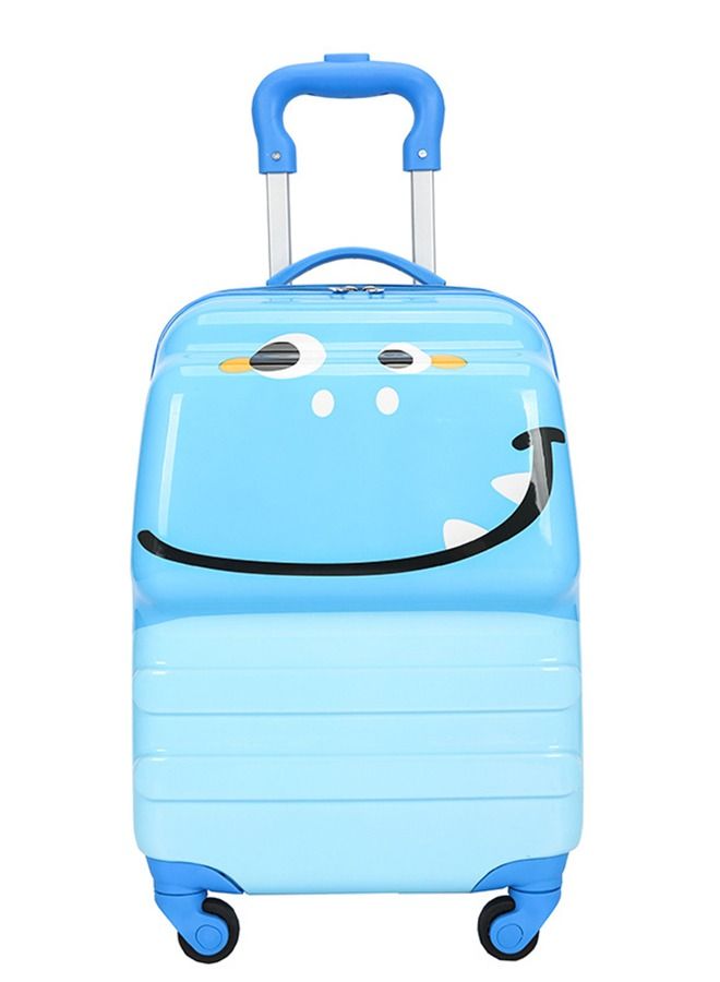 CityRiya-Long Kids Luggage Travel Suitcase Children's Carry on Luggage 18"  Cartoon Rolling Trolley Case Ride-on Wheeled Suitcase for Children Toddlers Boys Girls - Image 1