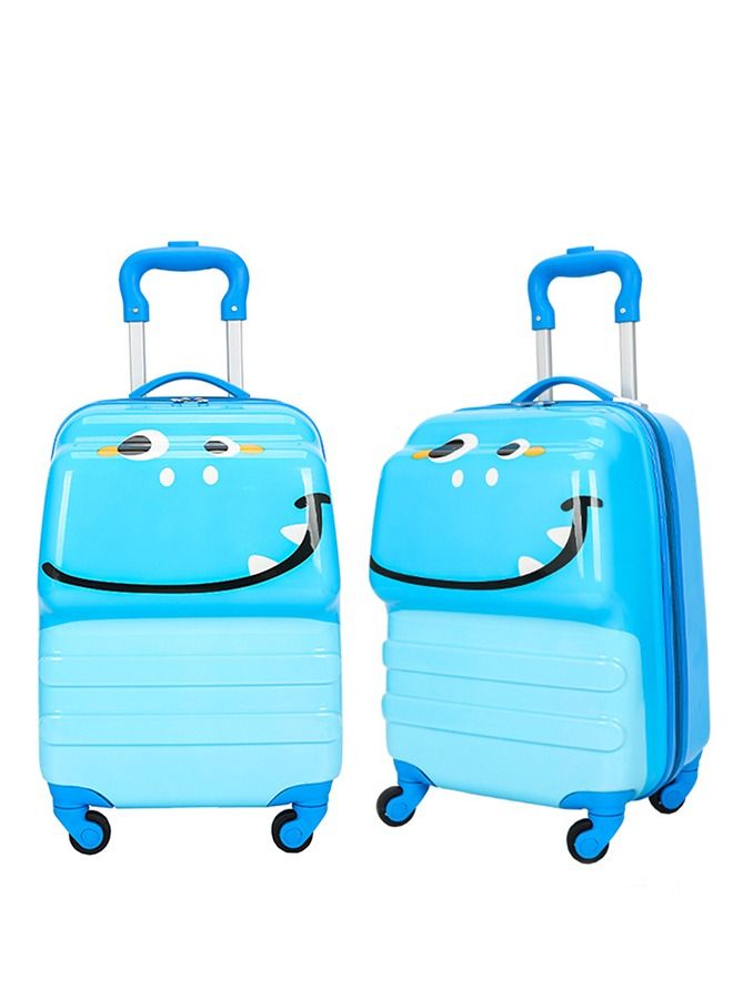 CityRiya-Long Kids Luggage Travel Suitcase Children's Carry on Luggage 18"  Cartoon Rolling Trolley Case Ride-on Wheeled Suitcase for Children Toddlers Boys Girls - Image 2