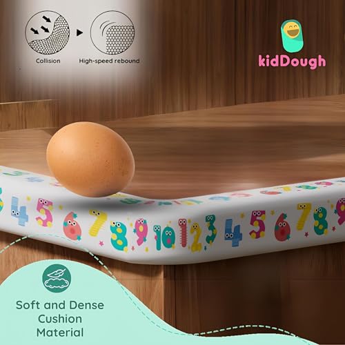 KidDough Baby Proofing Printed Flat Edge Protector - 2 Meters Safety Strip, Furniture, Dense Edge Guard for Kids Safety, Shock Absorbant Edge Protector, Baby Safety Products (Numbers) - Image 3