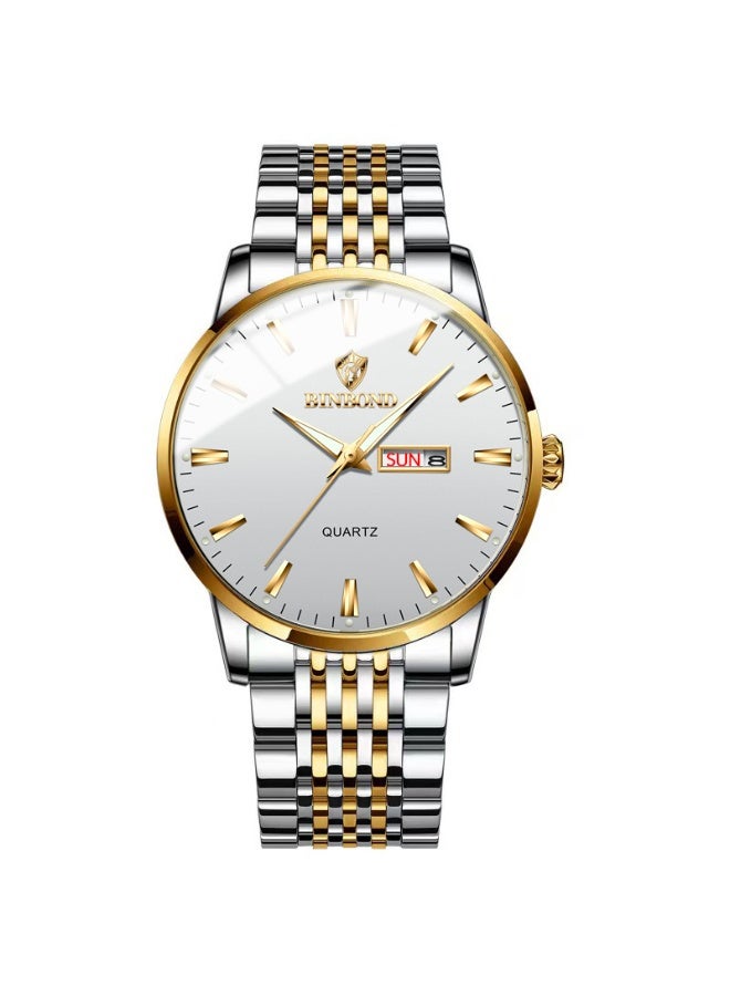 BINBOND Men's Business Stylish Luminous Waterproof Quartz Watch - Image 1