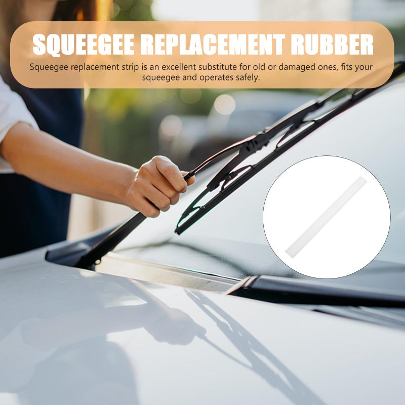 25cm Silicone Replacement Squeegee Blades 2 Pack for Window and Shower Glass Cleaning - Image 5