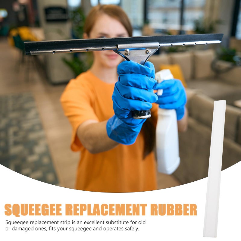 25cm Silicone Replacement Squeegee Blades 2 Pack for Window and Shower Glass Cleaning - Image 4