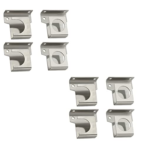 4 Ever 4ever Stainless Steel Solid 25 mm Curtain Rod Universal Wall to Wall Bracket for Door and Windows with Complete Fittings - Pack of 4 Pair - Image 1