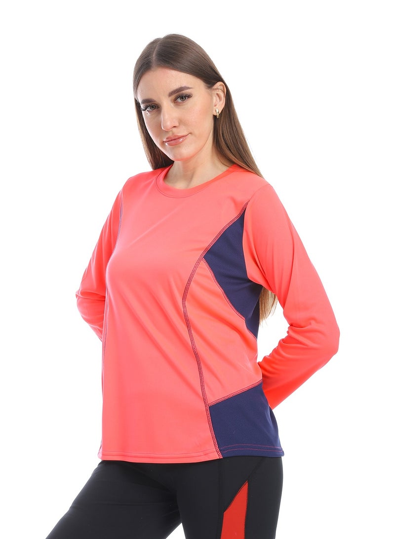 Caesar women sport t-shirt with Long sleeves - Image 2