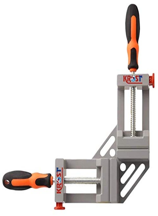 KROST مشبك زاوية مزدوج المقبض من KROST، مشبك سريع الفك بزاوية 90 درجة لأعمال اللحام والنجارة وتأطير الصور - Image 1