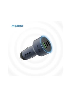 شاحن سيارة MOMAX UC17E MoVe 100W بثلاثة منافذ - محول شحن سريع عالي السرعة USB-C وUSB-A لأجهزة الكمبيوتر المحمولة والأجهزة اللوحية والهواتف الذكية (رمادي) - pzsku/ZB7FF85B0A99BD48FBF8BZ/45/1741261283/80b02b65-1c9c-488e-928e-46516938779f