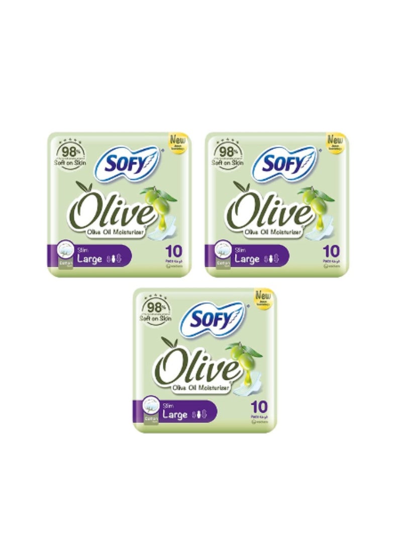 Sofy Olive Pads 10X3 30PCS