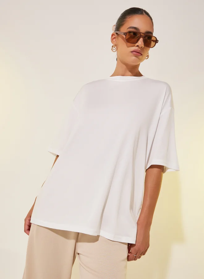 Take Two Graphic Print Round Neck T-Shirt