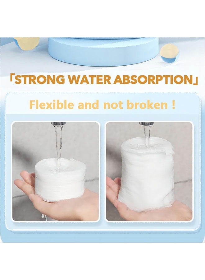 meayul 5 Pcs Disposable Bath Towel, 55 x 27 Inch（140*69cm), Disposable Cotton Bath Towels, Travel Disposable Bath Towels, White Large Body Camping Towel, Absorbent, Portable and Lightweight, Suitable for Hiking, Camping, Beach, Swimming and Traveling - Image 4