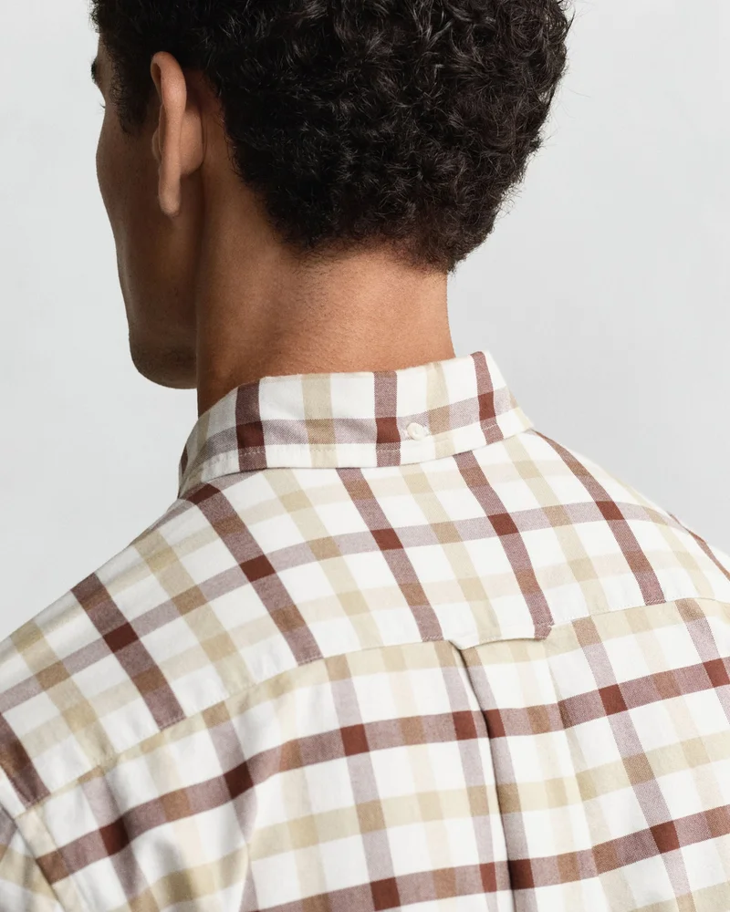 GANT  Regular Oxford Check Shirt for Men | Best Price UAE