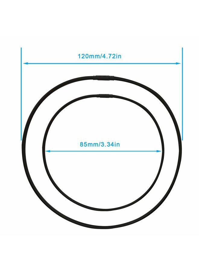 Mictop Universal Elastic Bands Replacement for Microphone Shock Mount Mic Holder Clamp Clip Anti-aging Rubber Rings, 6PCS (black) - Image 2