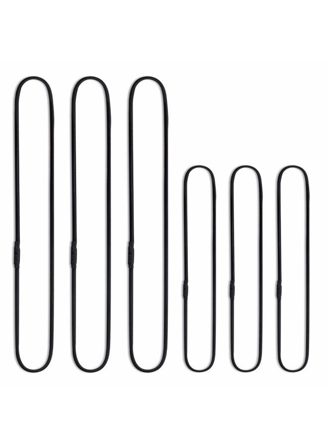 Mictop Universal Elastic Bands Replacement for Microphone Shock Mount Mic Holder Clamp Clip Anti-aging Rubber Rings, 6PCS (black) - Image 1