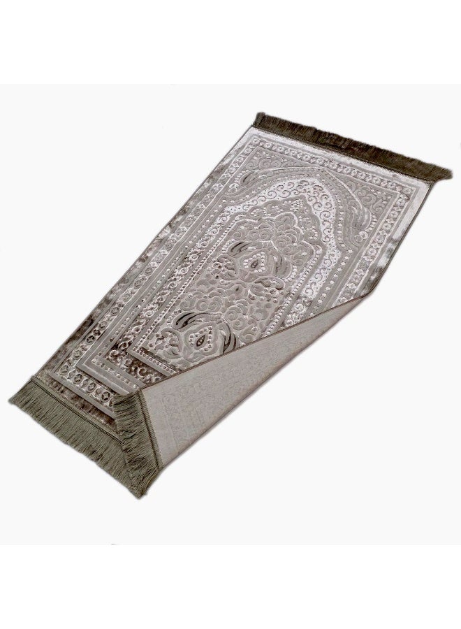 Museum Luxurious Soft Velvet Prayer Mat – Turkish Islamic Sajadah for Men & Women, Lightweight & Comfortable. - Image 3