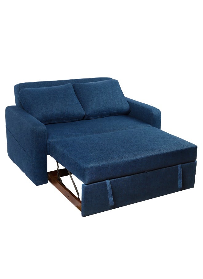 Comfort Sleep Lava Relax Sofa Bed 2-Seater 3 Levels of Comfort (Blue) 145x85x87 cm  - Image 1
