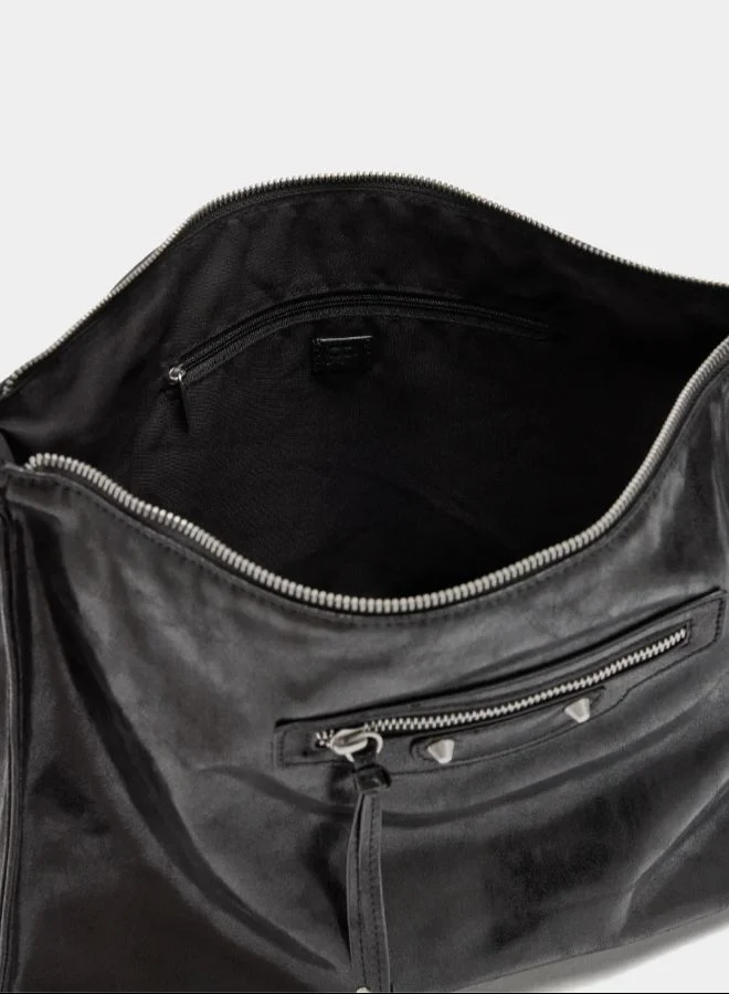 PARFOIS Handbag with aged effect