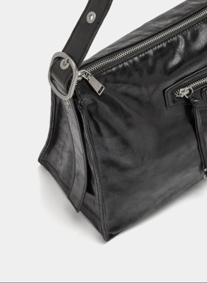 PARFOIS Handbag with aged effect