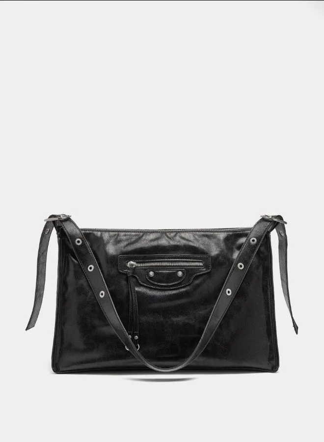 PARFOIS Handbag with aged effect
