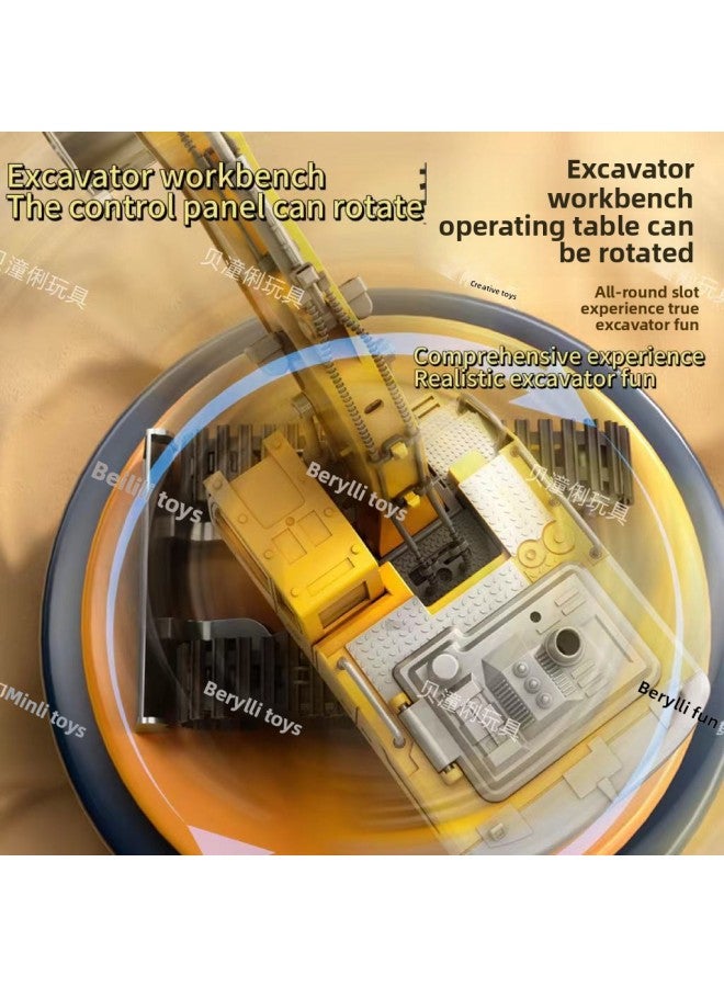 Export Children's Alloy Remote Control Excavator Toy 15 Channel Excavator Boy Engineering Car Dealer Super Stall Toy-Color:【Carton-Red】 6-way Remote Control Excavator-alloy Bucket-Proportion:1 Rechargeable Lithium Battery Screwdriver Remote Control Battery * 2 - Image 4