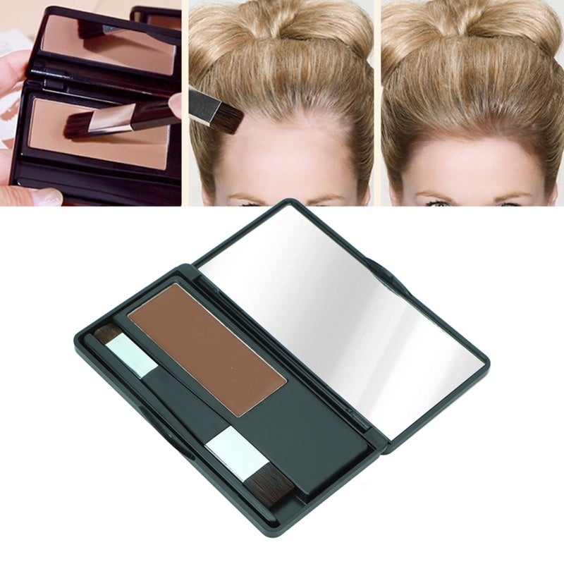 Waterproof Eyebrow Powder Kit: Dark Brown Fine Texture - Portable 0.3oz Capacity Sculpting Eyebrow Powder for Daily Makeup, Travel and Gift Giving - Image 4