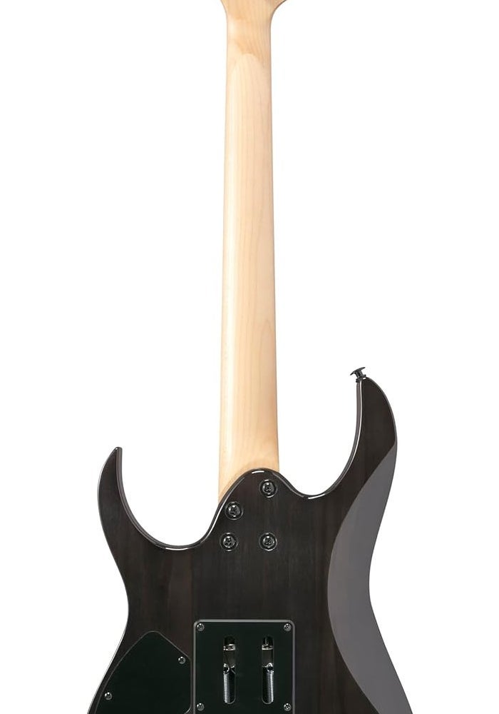 ايبانيز غيتار كهربائي من نوع إيبانيز جيو GRG120QASP-BKG - تدرج أسود مع سطح من خشب القيقب المبطن - Image 3