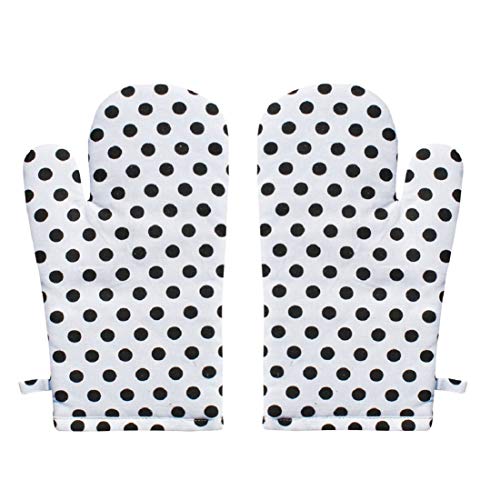 AIRWILL, 100% Cotton Kitchen Padded Oven Gloves, Mitts (Pack of 2) - Image 1