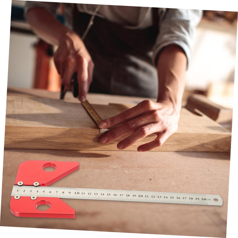 Precision Woodworking Angle Scribe Center Finder Measuring Tool Set - Image 4