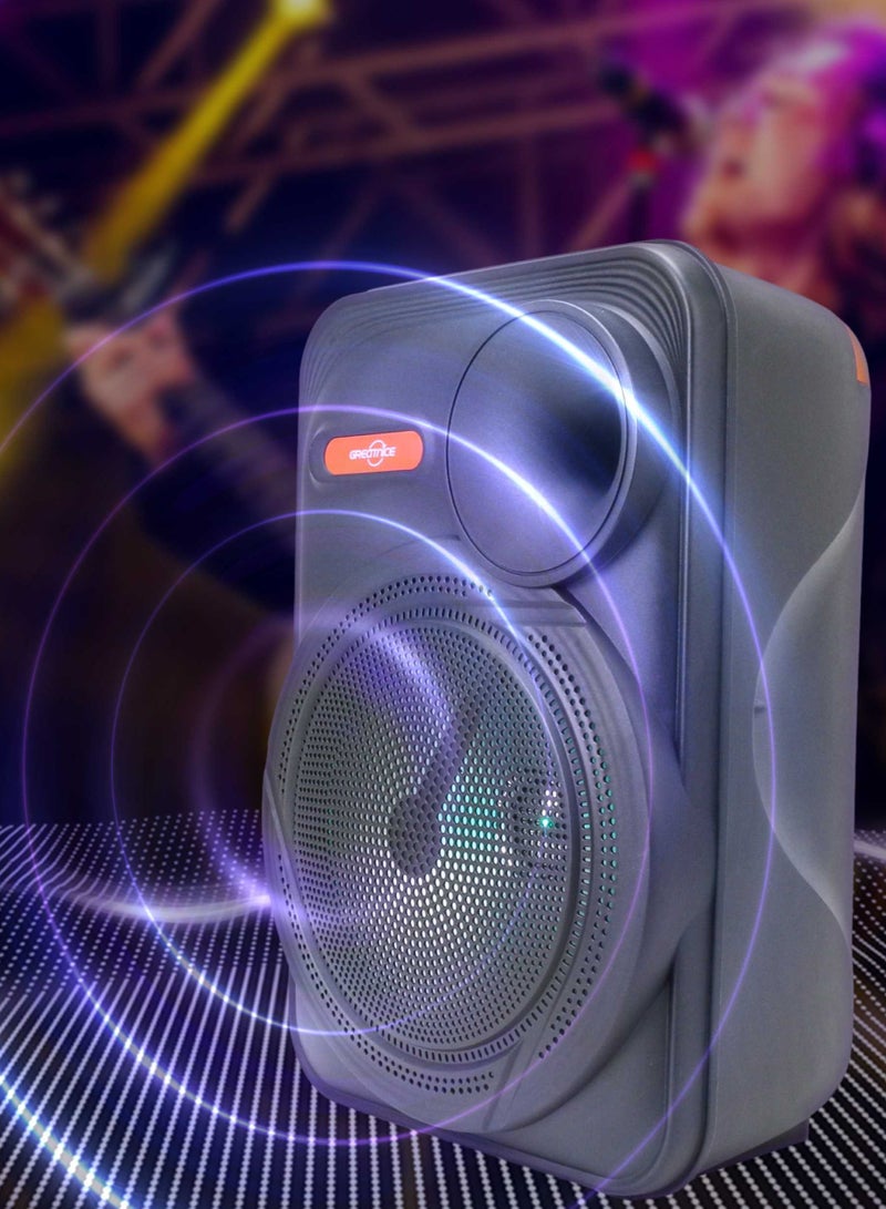 GREATNICE Wireless Bluetooth Speaker, Stereo Sound, FM Radio, TF Memory, USB Input, Mic Input rechargeable - Image 4