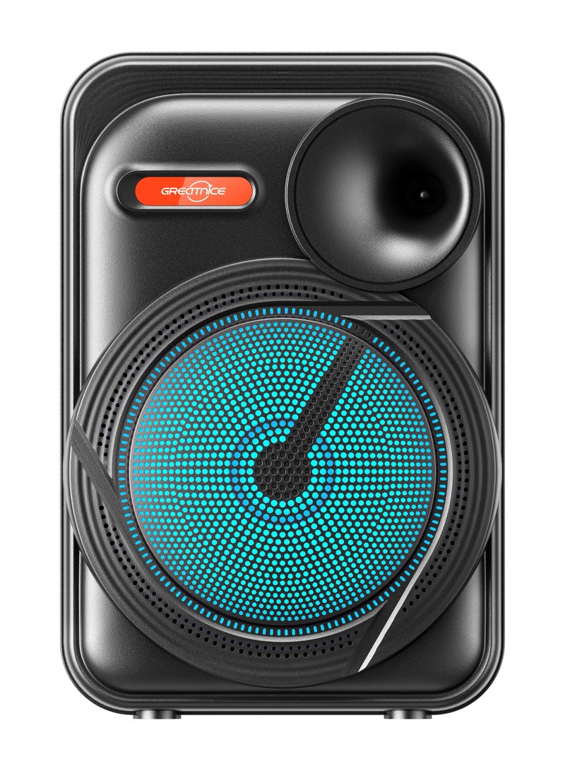 GREATNICE Wireless Bluetooth Speaker, Stereo Sound, FM Radio, TF Memory, USB Input, Mic Input rechargeable - Image 1