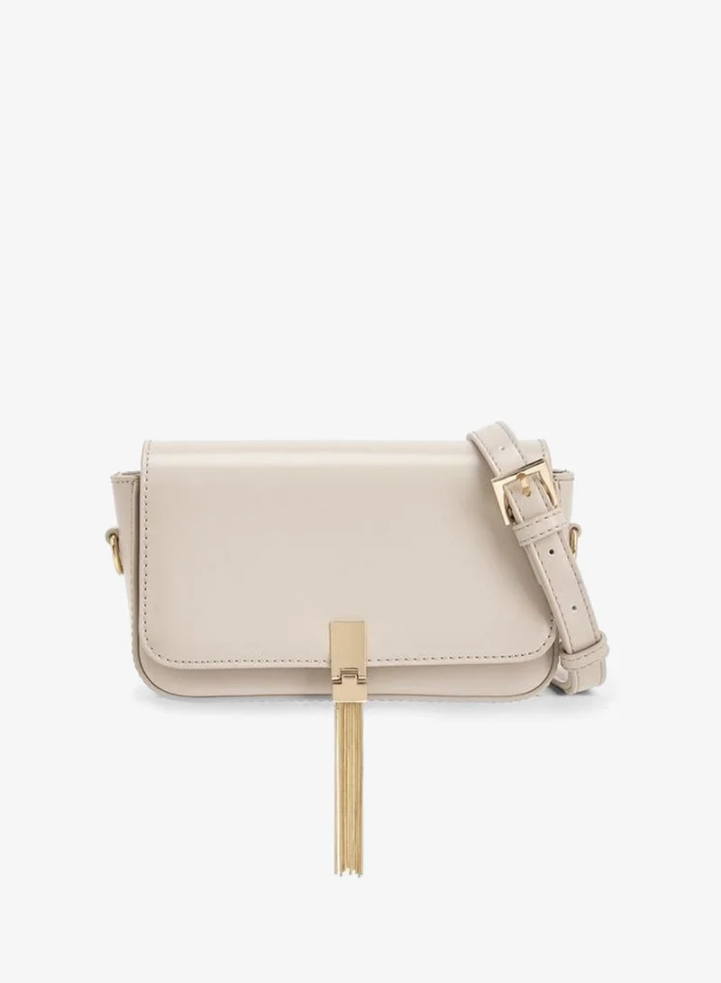 سيليست Tassel Accent Crossbody Bag With Adjustable Strap