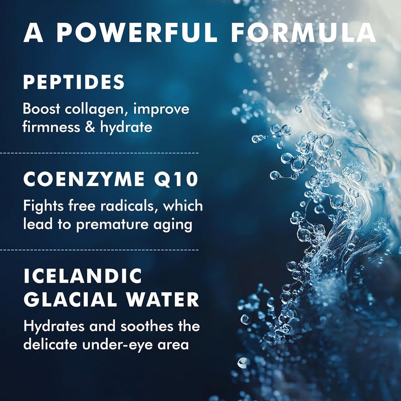 skyn ICELAND Hydro Cool Firming Under Eye Patches with Peptides and Coenzyme Q10 Instant Cooling Relief for Tired Puffy Eyes 8 Pairs - Image 5