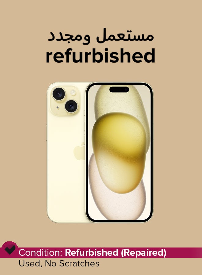 Apple Refurbished - iPhone 15 128GB Yellow 5G - Image 1