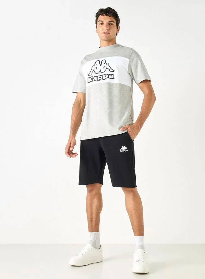 Kappa Kappa Logo Print T-shirt with Crew Neck and Short Sleeves