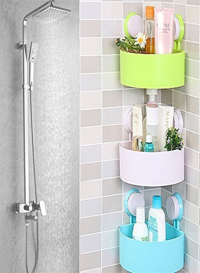 kytaste Strong Suction Cup Bathroom Rack Triangle Corner Bathroom Corner Shelf Hanging On The Kitchen Wall Storage Holder Organizer - Image 5