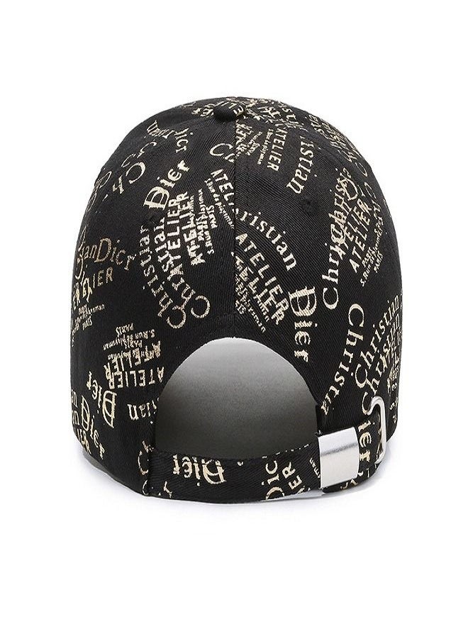 Generic - Hats for men and women New outdoor sports baseball cap Gold thread embroidered letter cap casual cap for lovers - Image 1