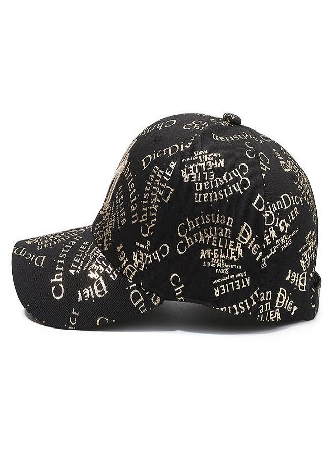Generic - Hats for men and women New outdoor sports baseball cap Gold thread embroidered letter cap casual cap for lovers - Image 1